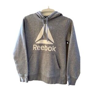 Reebok Men's Classic Delta Logo Hoodie (Size S),Grey Heather Relaxed Fit